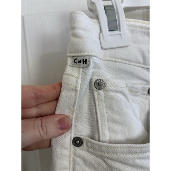 Citizens of Humanity White Charlotte Crop Denim Jeans Size 27 Button Fly - Picture 5 of 12